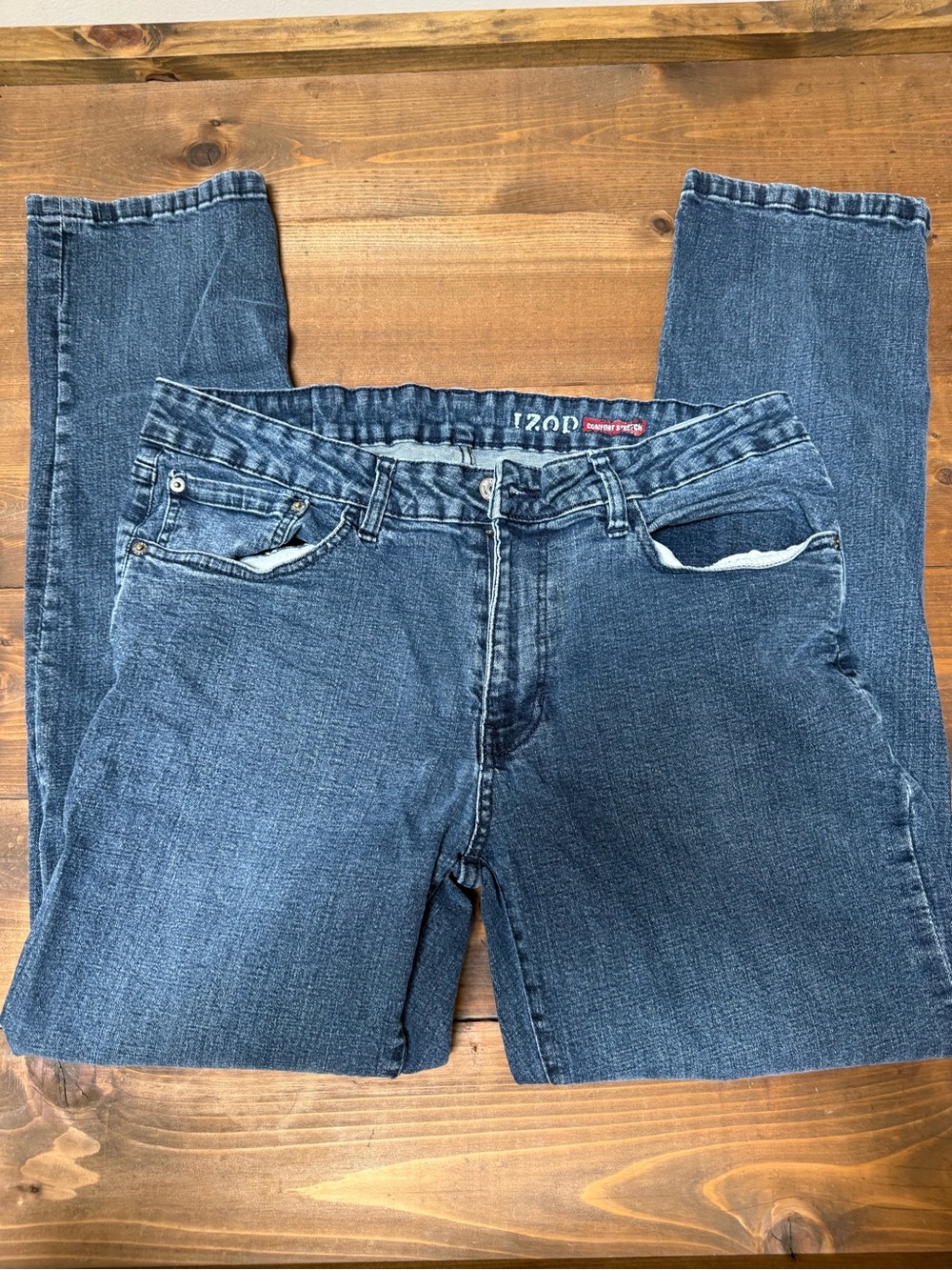 Izod Dark Wash Straight-Leg Jeans